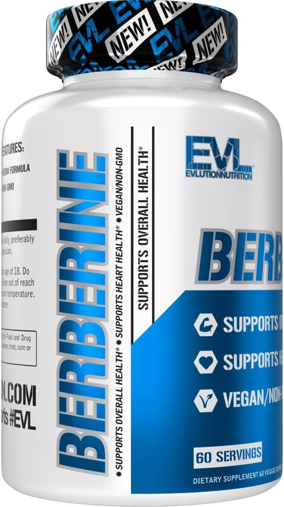 Evlution Nutrition Berberine 500mg - Vegan, Non-GMO, 60 Veggie Capsules - görsel 5