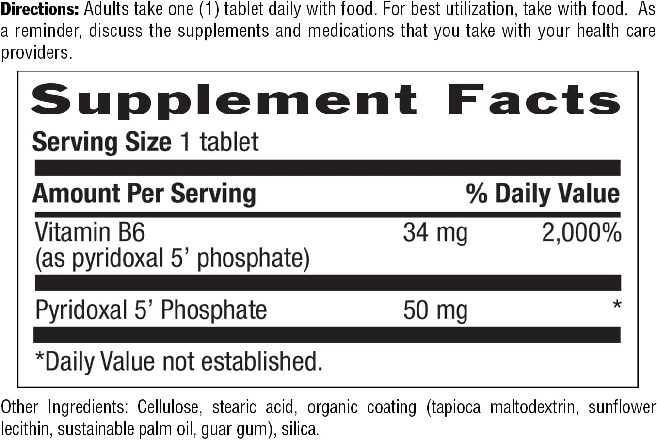 Country Life P-5-P Vitamin B6 – Bioavailable Pyridoxal-5-Phosphate – 100 Capsules - görsel 3