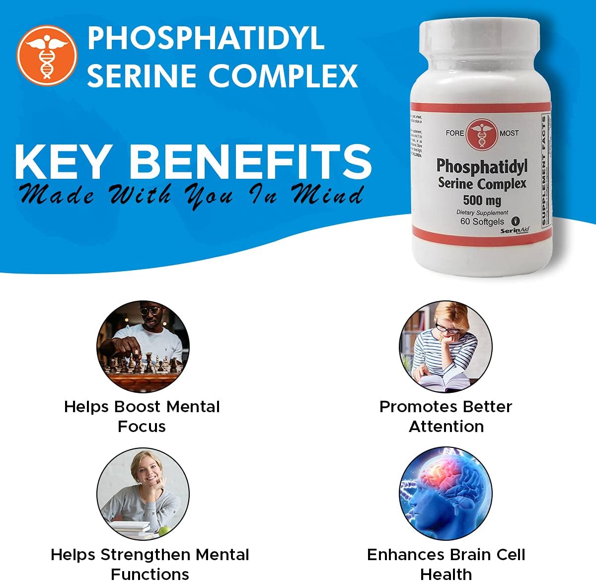 Holistic Health Phosphatidyl Serine Complex 60 Softgels - görsel 7