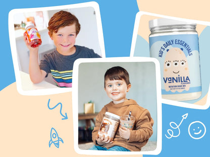 Naked Vanilla Kids Daily Essentials, Kids Protein Shake Made with Organic Milk, 6 Organic Vegetables, 25 Vitamins and Minerals, No Artificial Sweeteners, Flavours, Colours or Preservatives