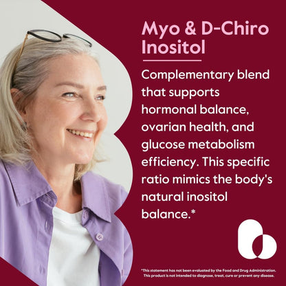 BESTVITE Myo & D-Chiro Inositol (120 Vegetarian Capsules) - 40:1 Ratio - No Stearates - Vegan - Non-GM - Gluten-free