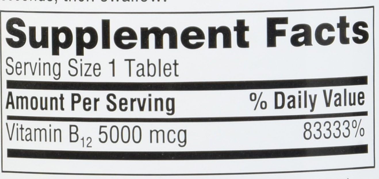 Member's Mark Vitamin B12 5000mcg Quick-Dissolve Sublingual Tablets – 300 Count - görsel 2