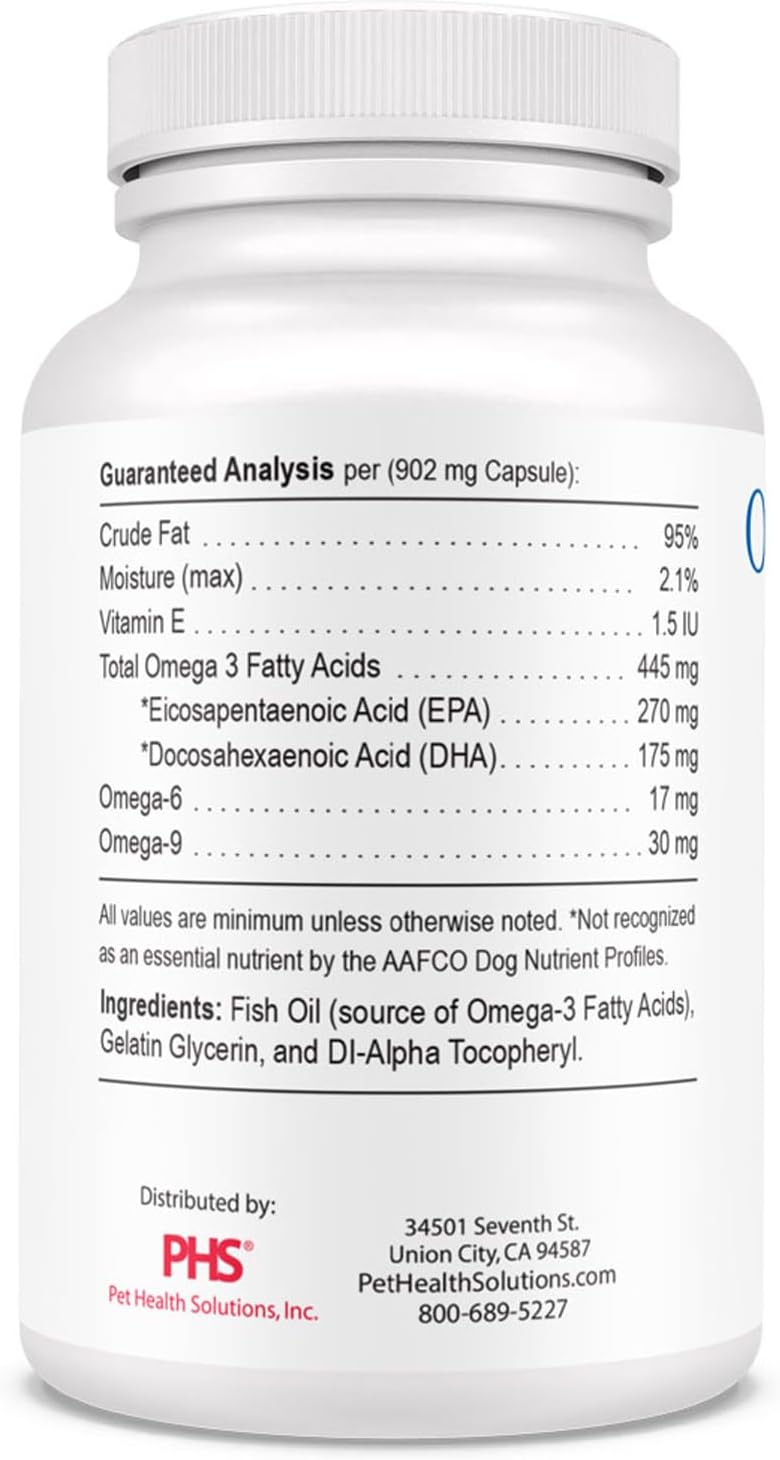 Omega-Caps HP Snip Tips for Cats & Smaller Dogs - Omega-3 Fish Oil Supplement with EPA, DHA, Vitamins, Minerals, and Antioxidants - Supports Immune, Joint, Heart, and Brain Health - 60 Softgels - görsel 7