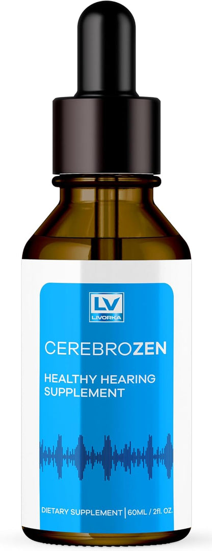 Cerebrozen Ear Drops – Cerebrozen, Cerebrozen 24, Cerebrozen 360 Hearing Support, Cerebrozen Drops, Cerebrozen Liquid, Cerebrozen Drops for Ears (Pack of 1, 60 ml)