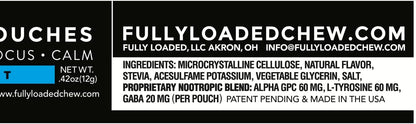 Fully Loaded Alpha Nootropic Pouches (Mint) - 5 Tins - 15 Pouches per Tin - Nootropic Delivery with Alpha GPC, L-Tyrosine, GABA