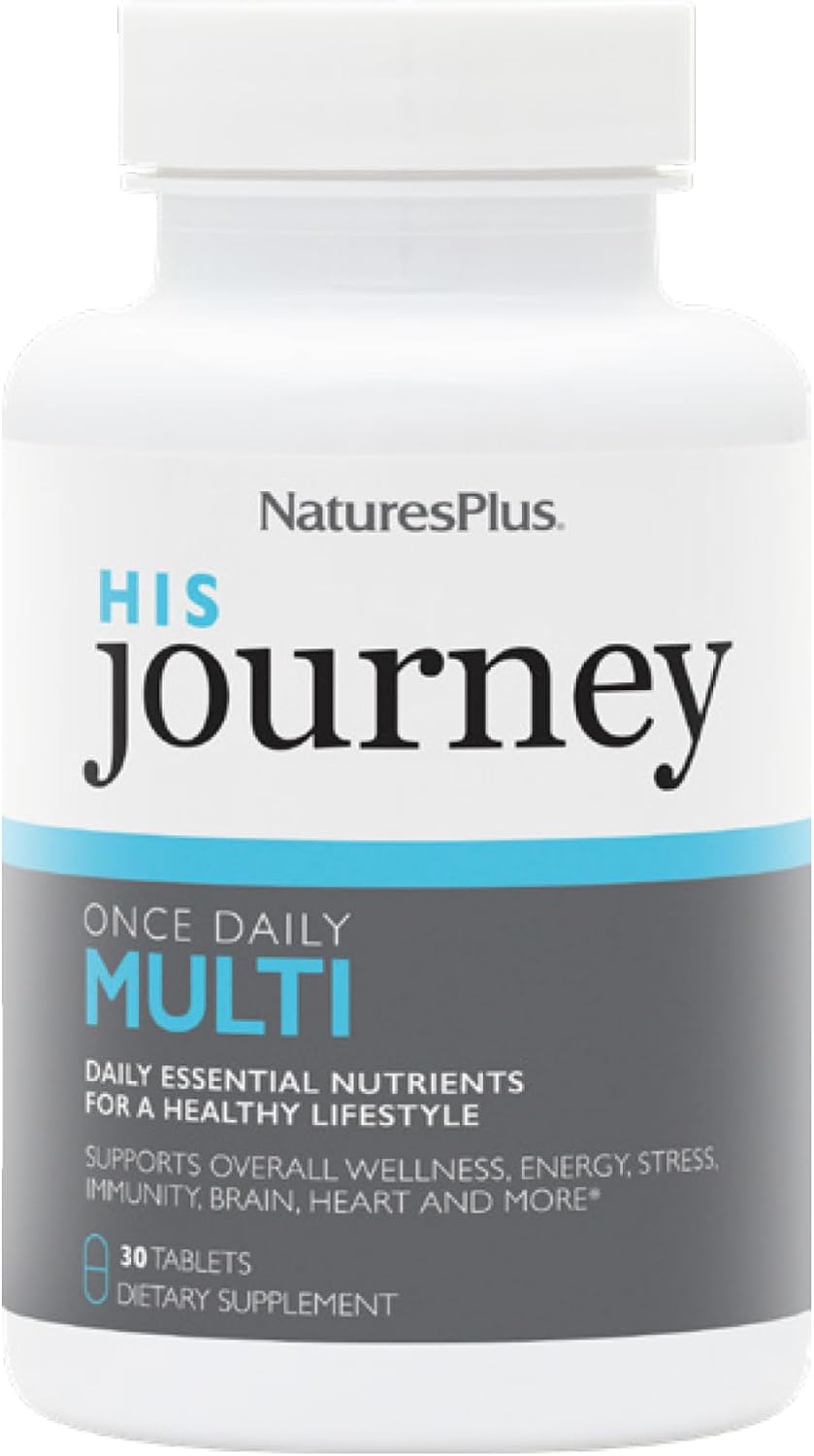 NaturesPlus His Journey - Men's Multivitamin - 30 Tablets - görsel 1