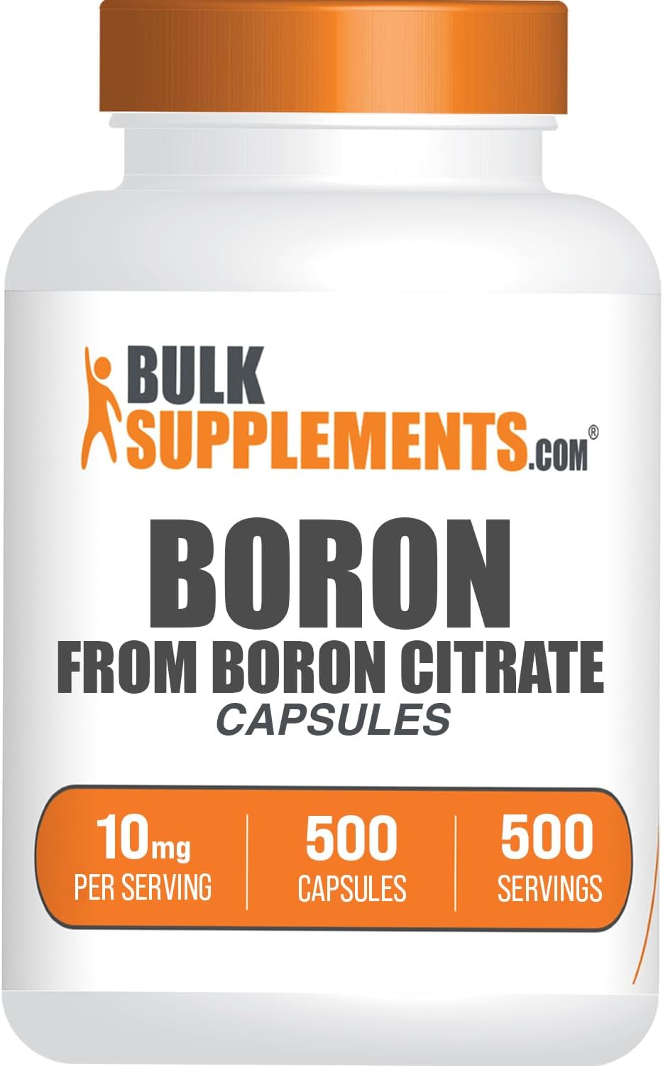 BulkSupplements Boron Citrate Capsules - 10mg, 500 Count - görsel 1