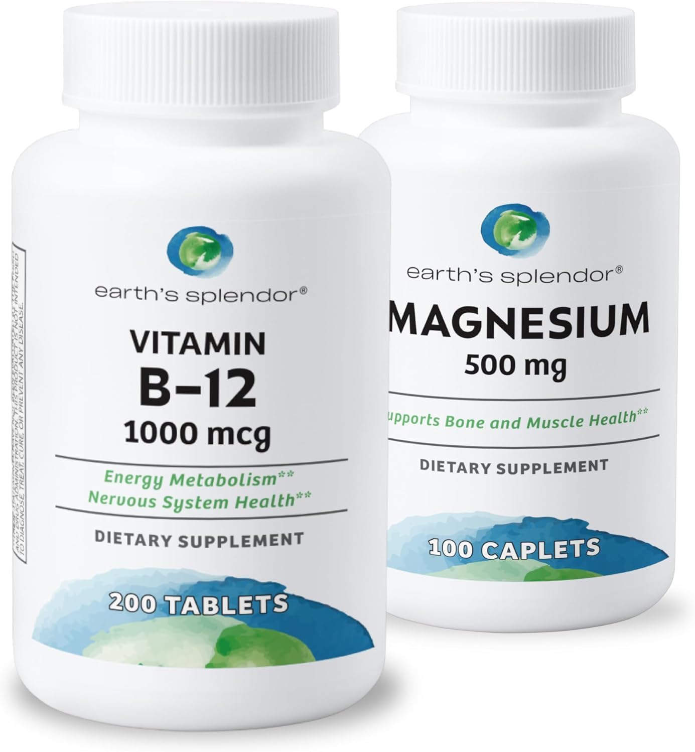 Earth's Splendor Vitamin B12 1000mcg – Energy Metabolism Support, 200 Tablets - görsel 9
