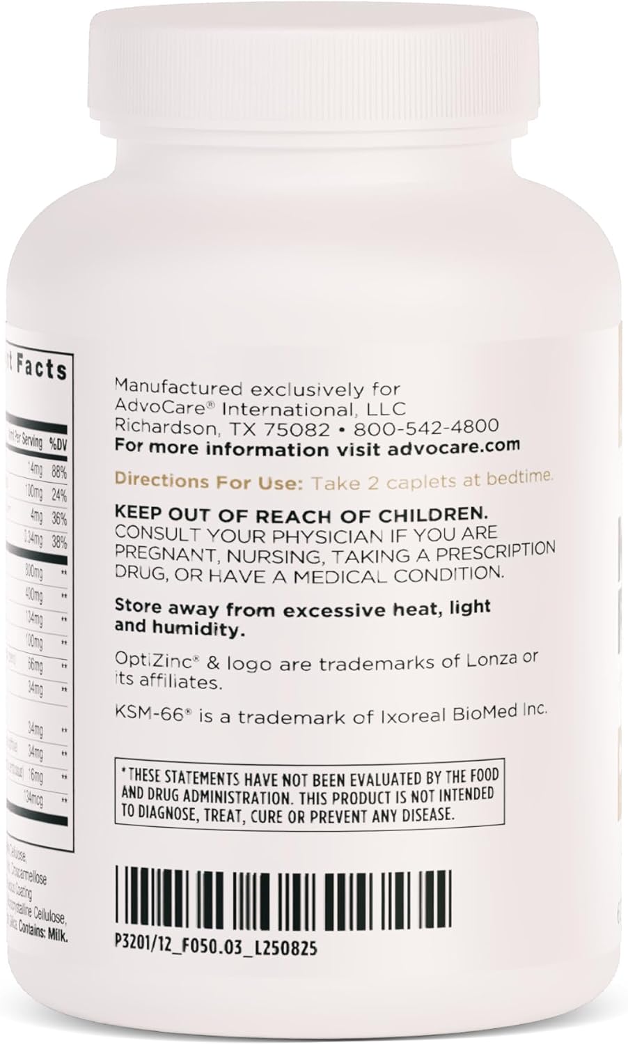 AdvoCare Night-time Recovery Amino Acid & Herbal Supplement – Muscle Recovery Support with Ashwagandha, L-Arginine, Magnesium & More – 60 Caplets - görsel 3