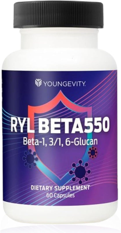Youngevity RYL Beta550 Beta 1,3-D Glucan - 60 Capsules