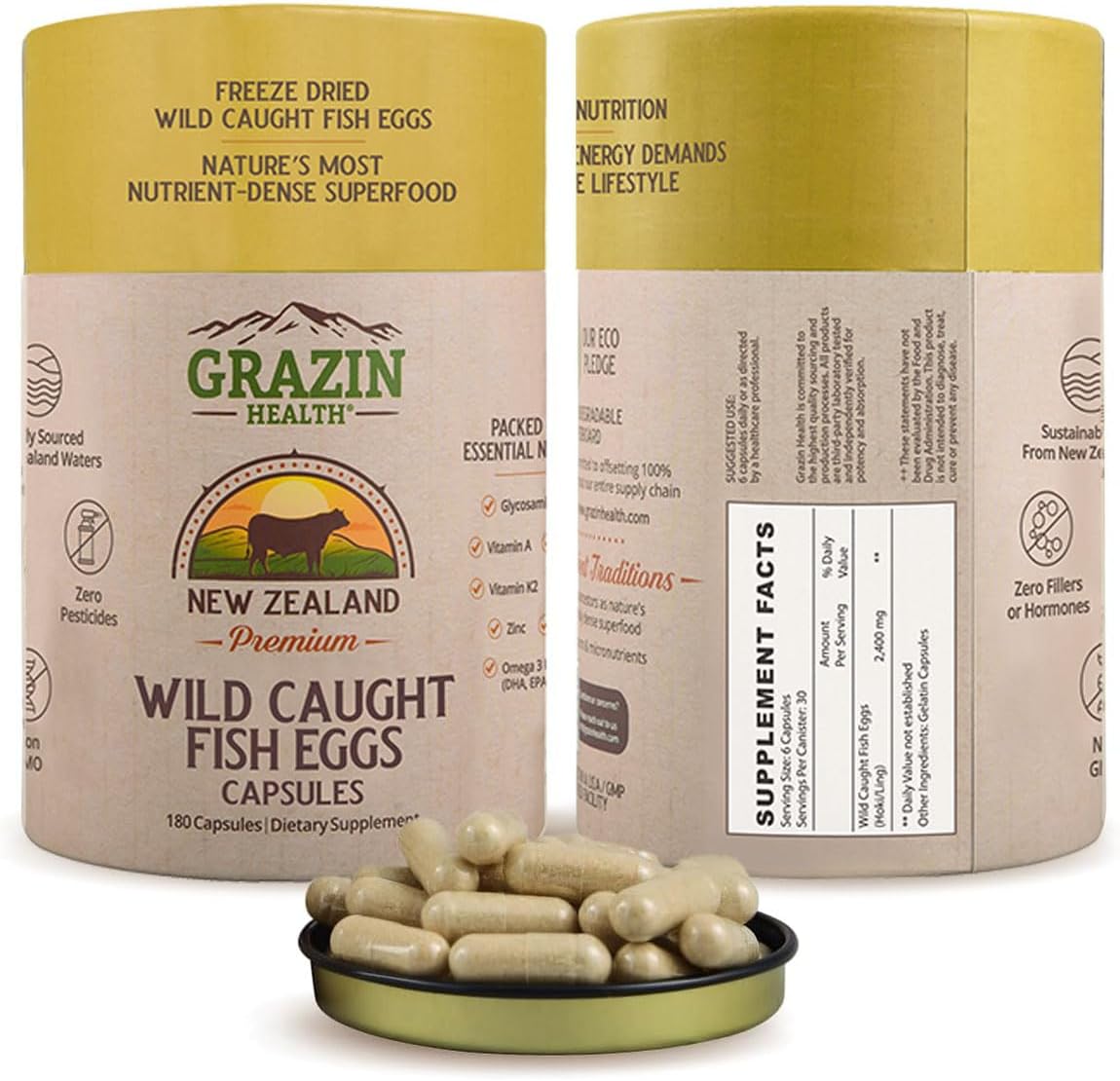 Grass Fed Bovine Testes Man Power Capsules (30 Day Supply) - görsel 7