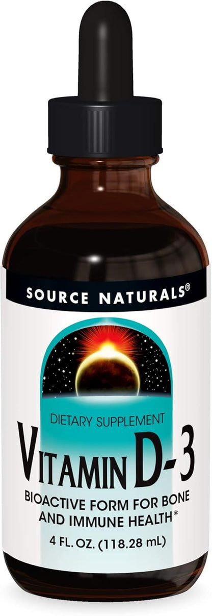 Source Naturals Vitamin D3 Liquid Drops, 2000 IU, 60ml (approx. 2 fl oz)