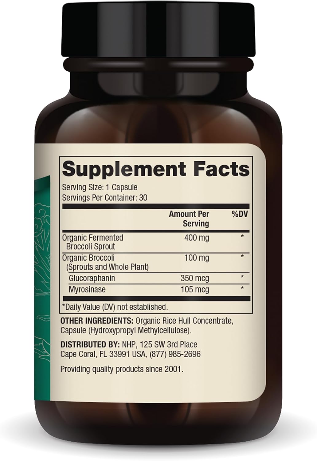 Dr. Mercola Organic Fermented Broccoli Sprouts - 30 Capsules - görsel 3