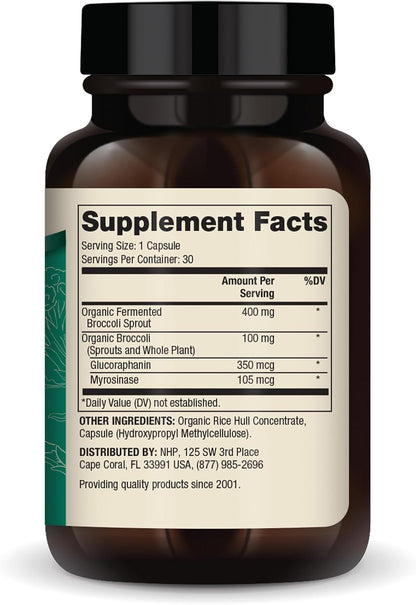 Dr. Mercola Organic Fermented Broccoli Sprouts - 30 Capsules