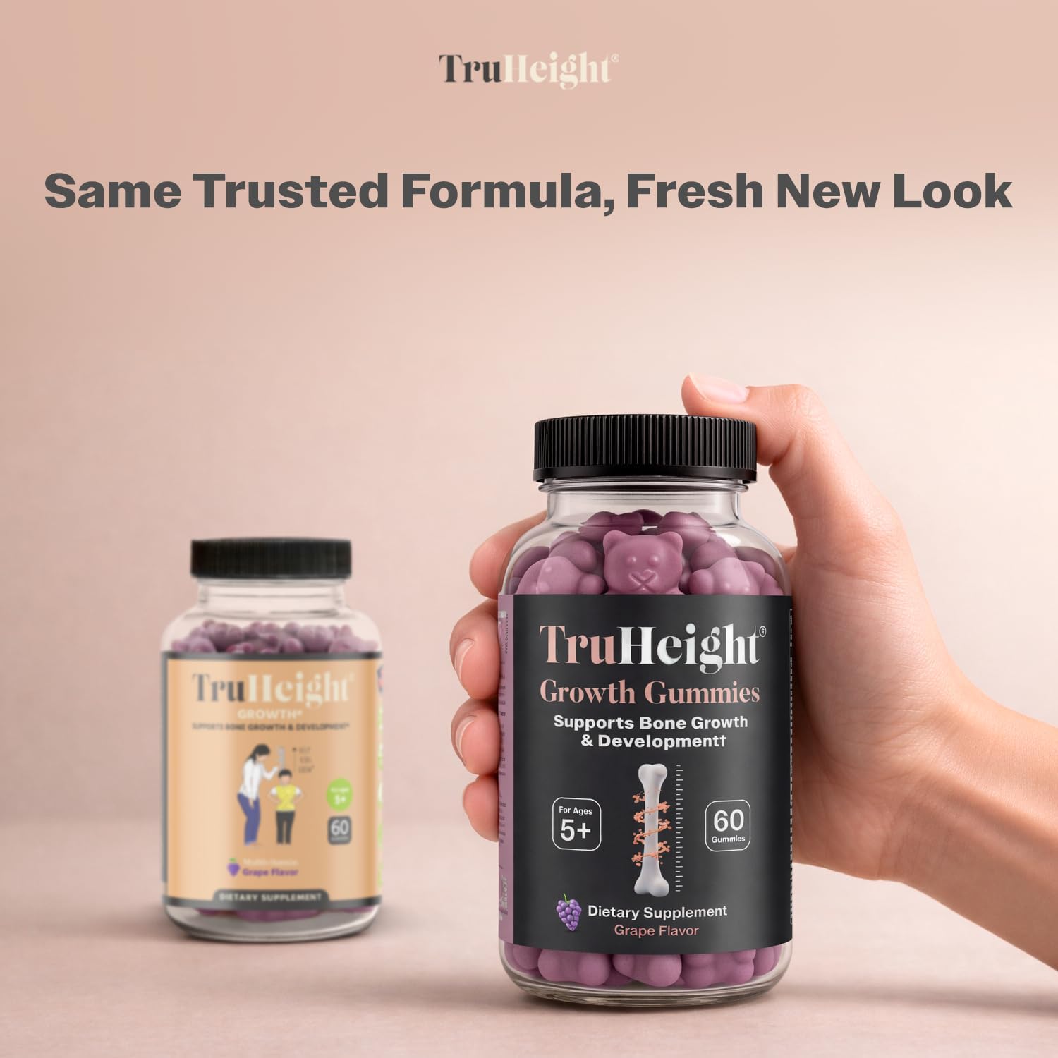 TruHeight Growth Gummies (Grape) - Natural Growth Support for Kids and Teens - görsel 3