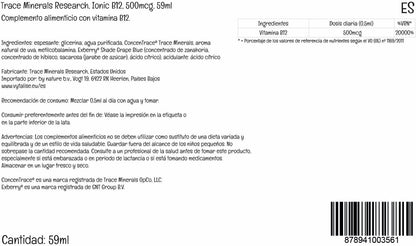 Trace Minerals Liquid Ionic Vitamin B12 1000 mcg, 60 ml