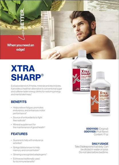 Immunotec Xtra-Sharp Fruit Flavour - Mineral and Electrolyte Supplement