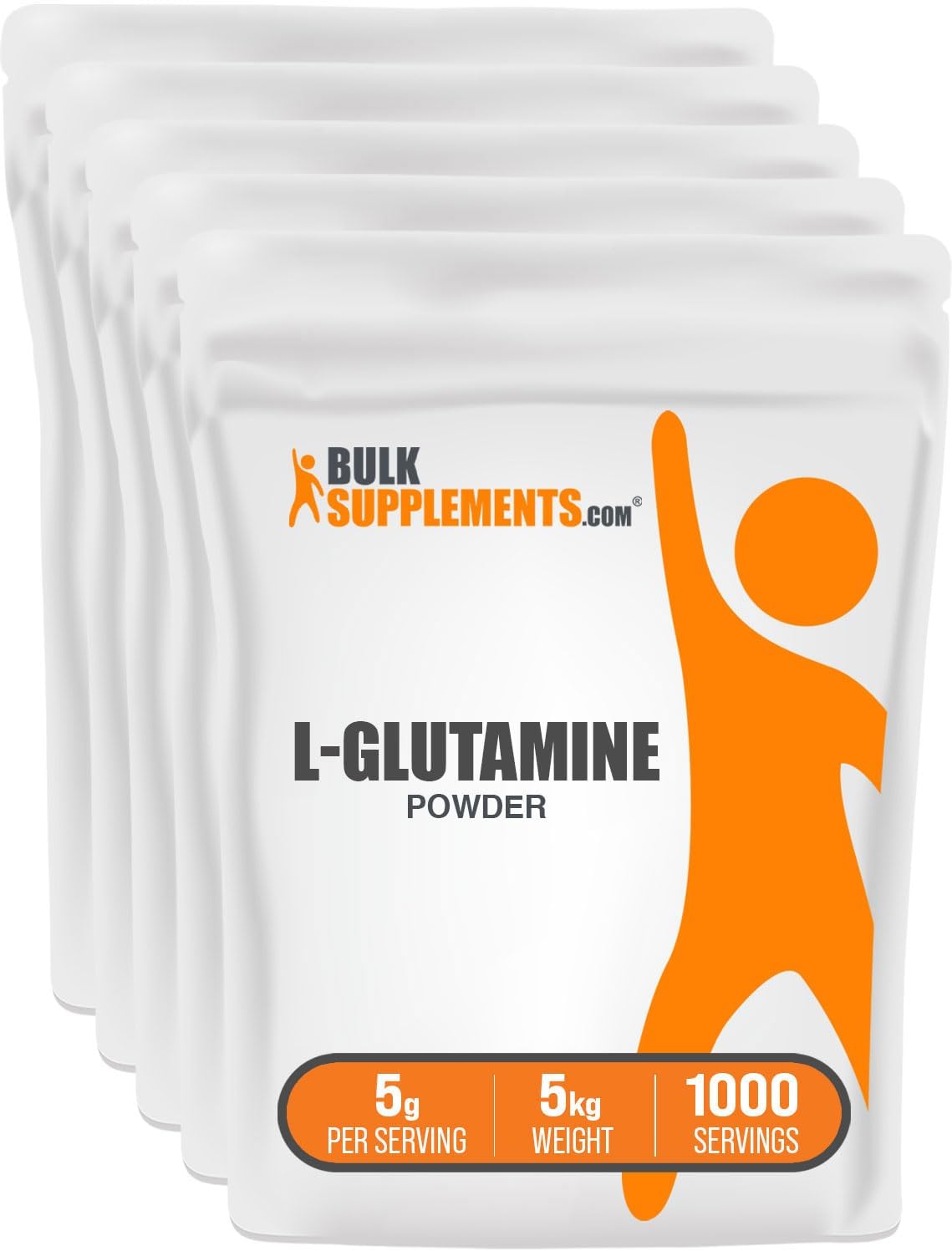 BulkSupplements L-Glutamine Powder – 500g – Unflavoured, Gluten-Free – 5g per Serving - görsel 8