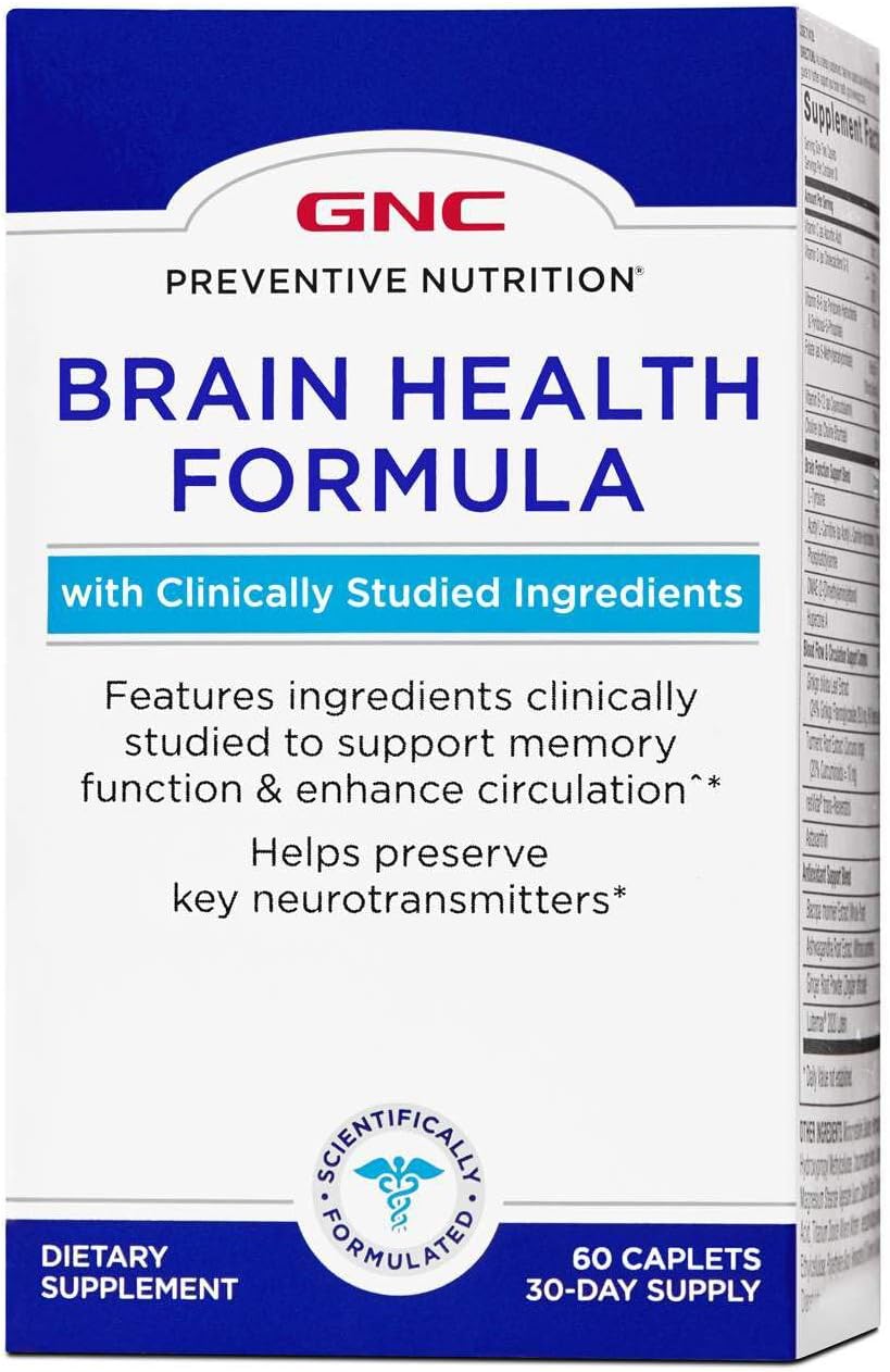 GNC Preventive Nutrition Brain Health Formula, 60 Caplets - görsel 1