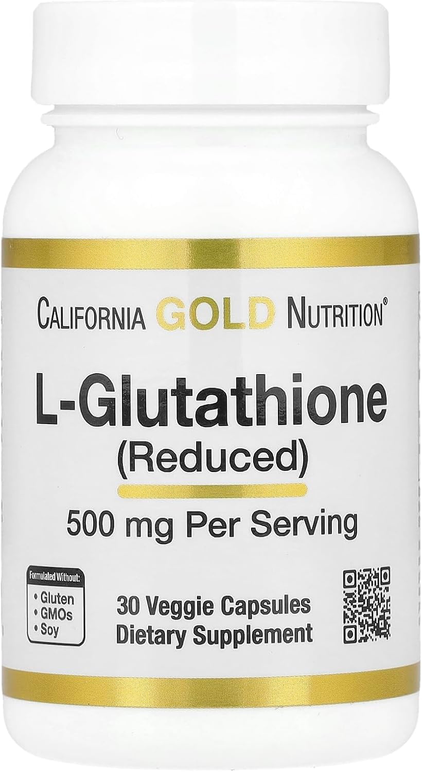 California Gold Nutrition L-Glutathione – Antioxidant Support: Glutathione helps protect cells from oxidative – Image 1