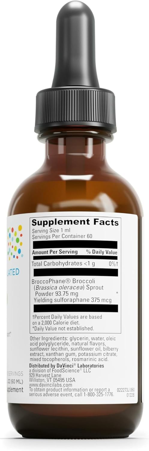 Little Davinci Sync Up - Sulforaphane Liquid Supplement for Children - Berry Flavour - 60 ml (60 Servings) - görsel 2