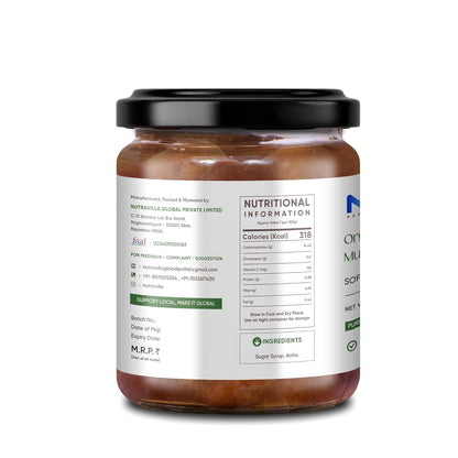 Nutravilla Organic Amla Murabba – Dry and Natural Awla Murrabba, 450g Jar