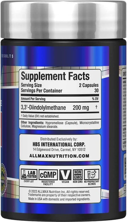 ALLMAX Essentials DIM, 60 Veggie Capsules (100mg per Capsule)