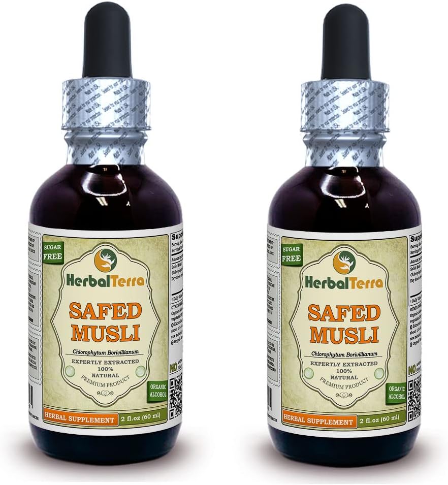 Safed Musli Dried Root Liquid Extract, 120 ml - HerbalTerra - görsel 6