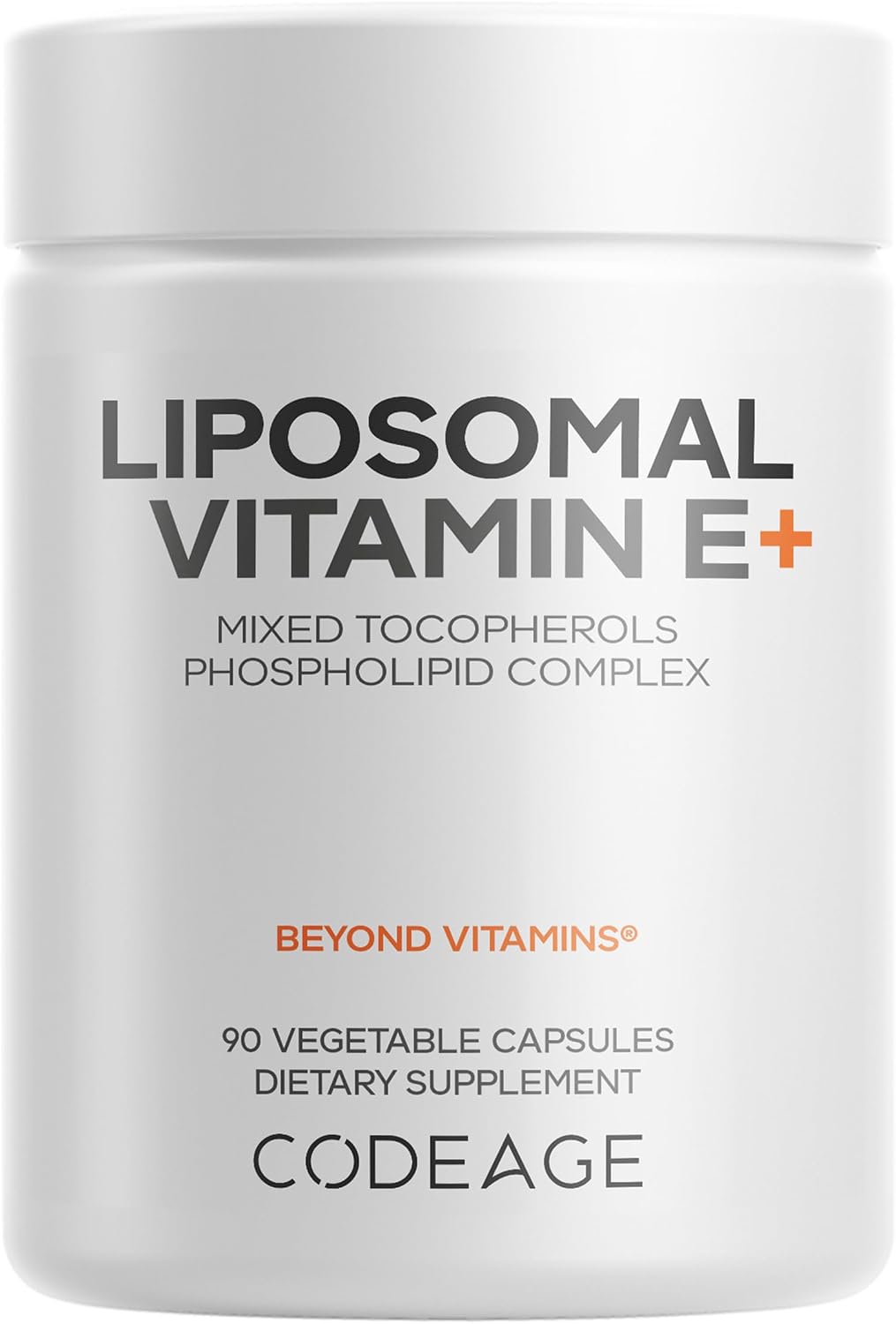 Codeage Liposomal Vitamin E Supplement - Mixed Tocopherols - 90 Capsules (3-Month Supply) - görsel 1