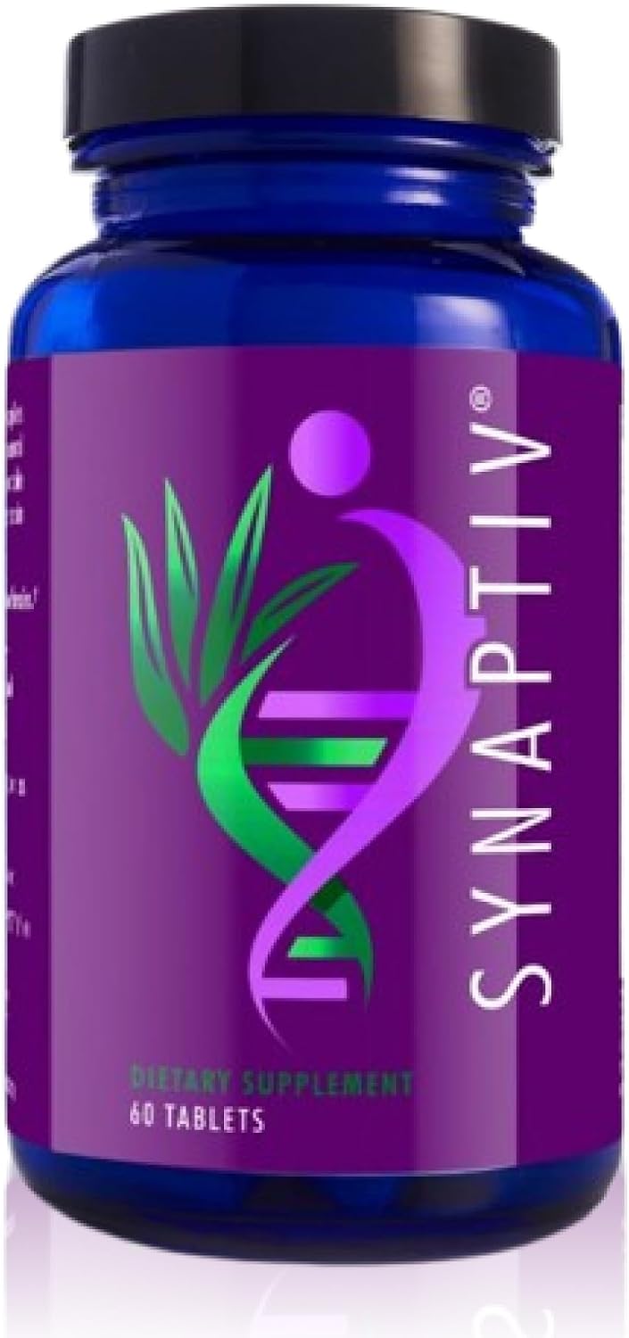 Youngevity Synaptiv™ Brain Support - 12in1 - Ginkgo, Huperzine, Bacopa, Quercetin and More - with Potent Antioxidant Blend + Vitamins - 60 Tablets - görsel 1