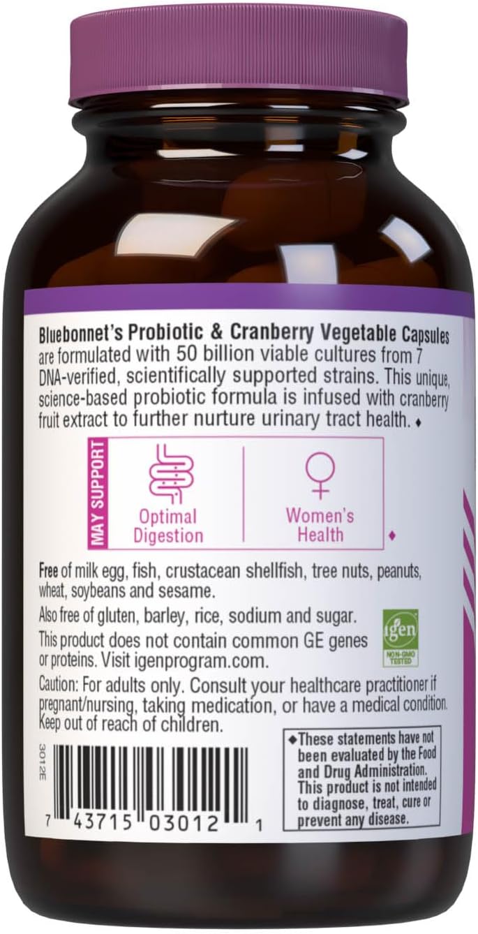 Bluebonnet Nutrition Advanced Choice Ladies' Single Daily Probiotic 50 Billion (Cold Packaged), 30 Count - görsel 4