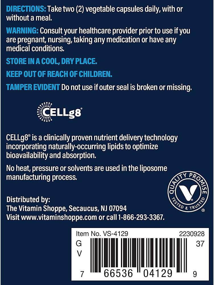 Vthrive Liposomal Vitamin C for Immune Support – Improved Bioavailability & Absorption – 1,000 mg (120 Vegetarian Capsules) - görsel 3