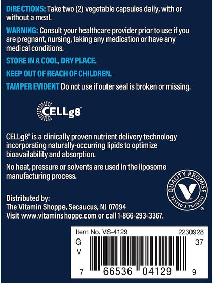 Vthrive Liposomal Vitamin C for Immune Support – Improved Bioavailability & Absorption – 1,000 mg (120 Vegetarian Capsules)