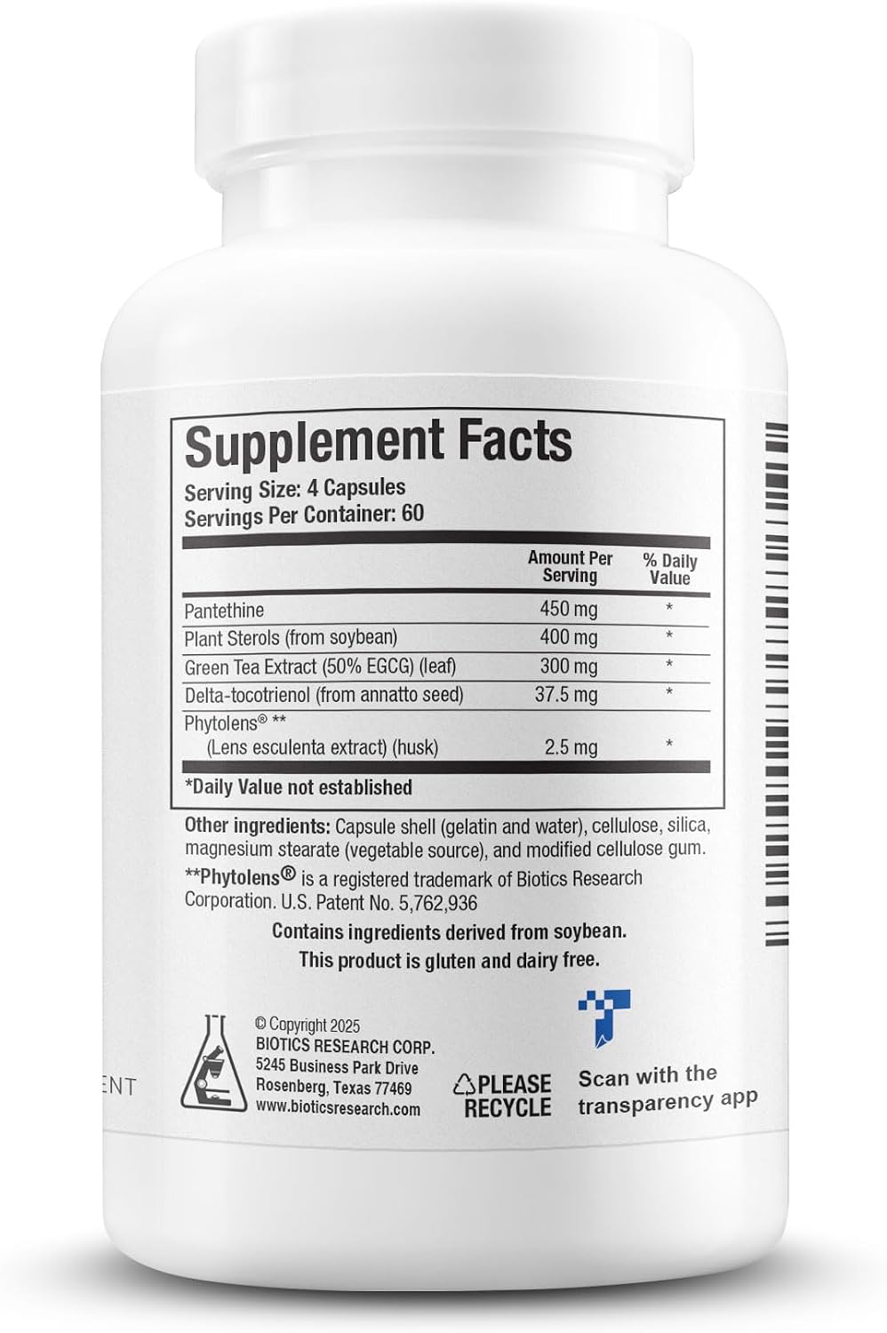 Biotics Lipid SIRT – Supports Vascular Integrity, Healthy Lipids, and Cardiovascular Health (240 Capsules) - görsel 2