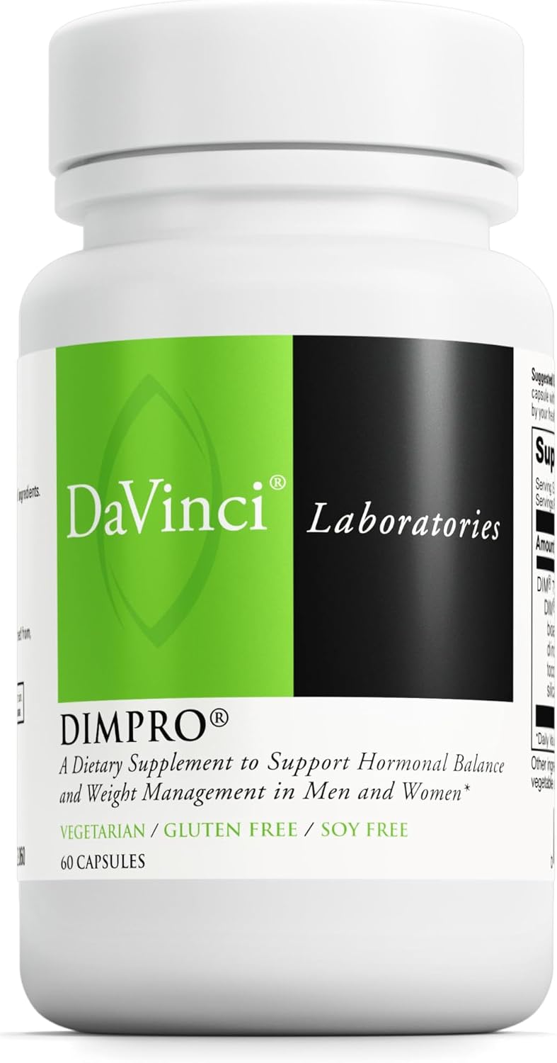 DAVINCI Labs DimPro – Hormonal Balance Support with Vitamin E, 60 Capsules - görsel 1