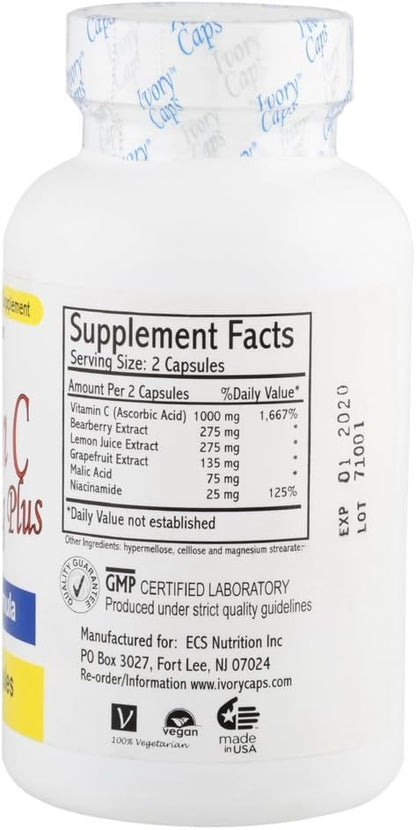 Ivory Caps Maximum Strength Vitamin C Brightening Plus 60 Caps