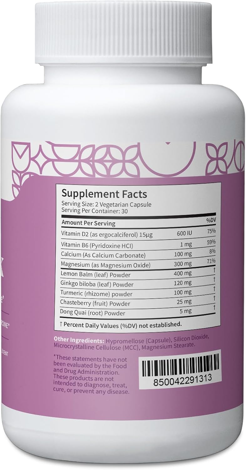 Pattern Wellness PMS Complex – Monthly Cycle Wellness Support – 60 Vegan Capsules - görsel 3