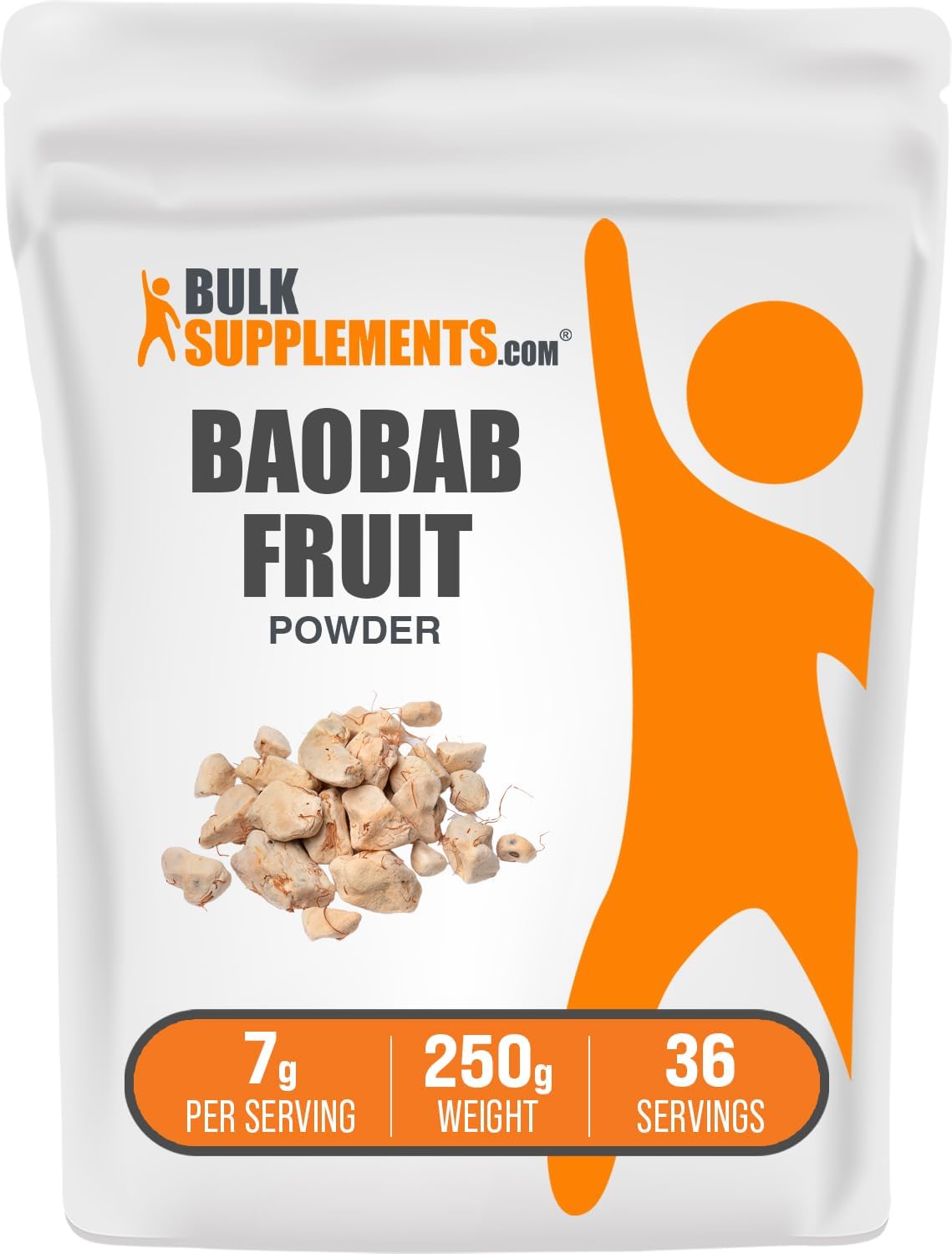 BulkSupplements.com Baobab Fruit Powder - Antioxidant Supplement, Gluten-free, 7g per Serving, 100g (3.5 oz) - görsel 8