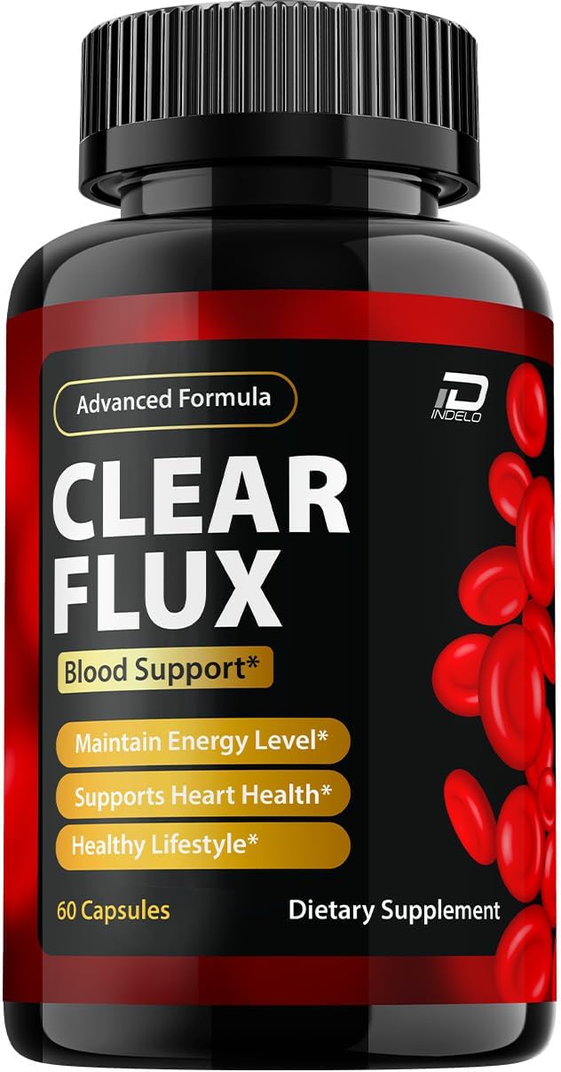 Clear Flux Capsules – All Natural Advanced Supplement, Maximum Strength, 60 Capsules - görsel 1