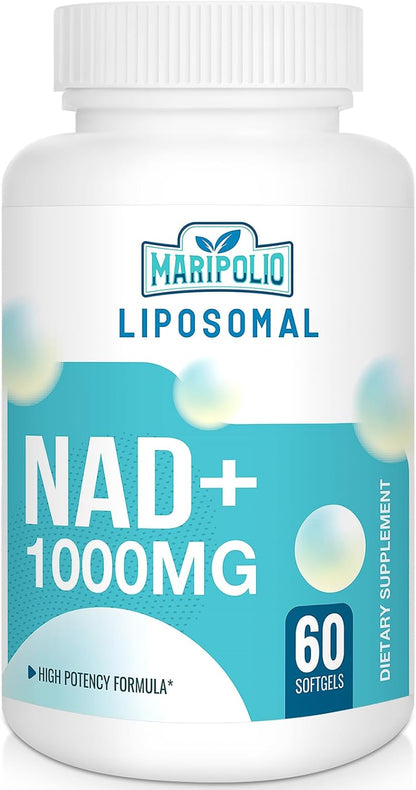 Maripolio Liposomal NAD+ 1000 mg - 60 Soft Gels - Cellular Energy Support