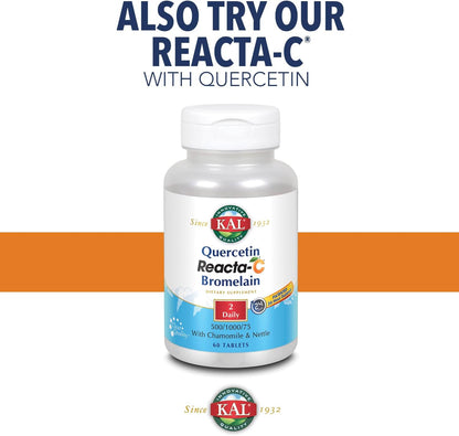 KAL Reacta-C with Bioflavonoids - 120 Quick-Dissolve Tablets