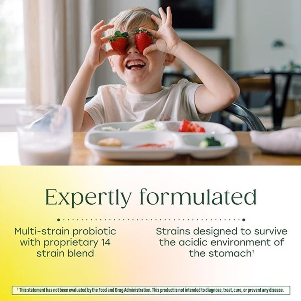 MegaFood MegaFlora Kids Probiotics - 5 Billion CFUs - Digestive Health Support - 60 Mini Capsules - görsel 4