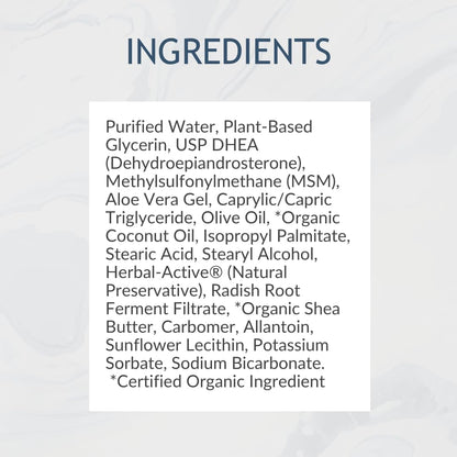 DHEA Cream 50mg for Women and Men - Maximum Strength, Unscented (90ml)