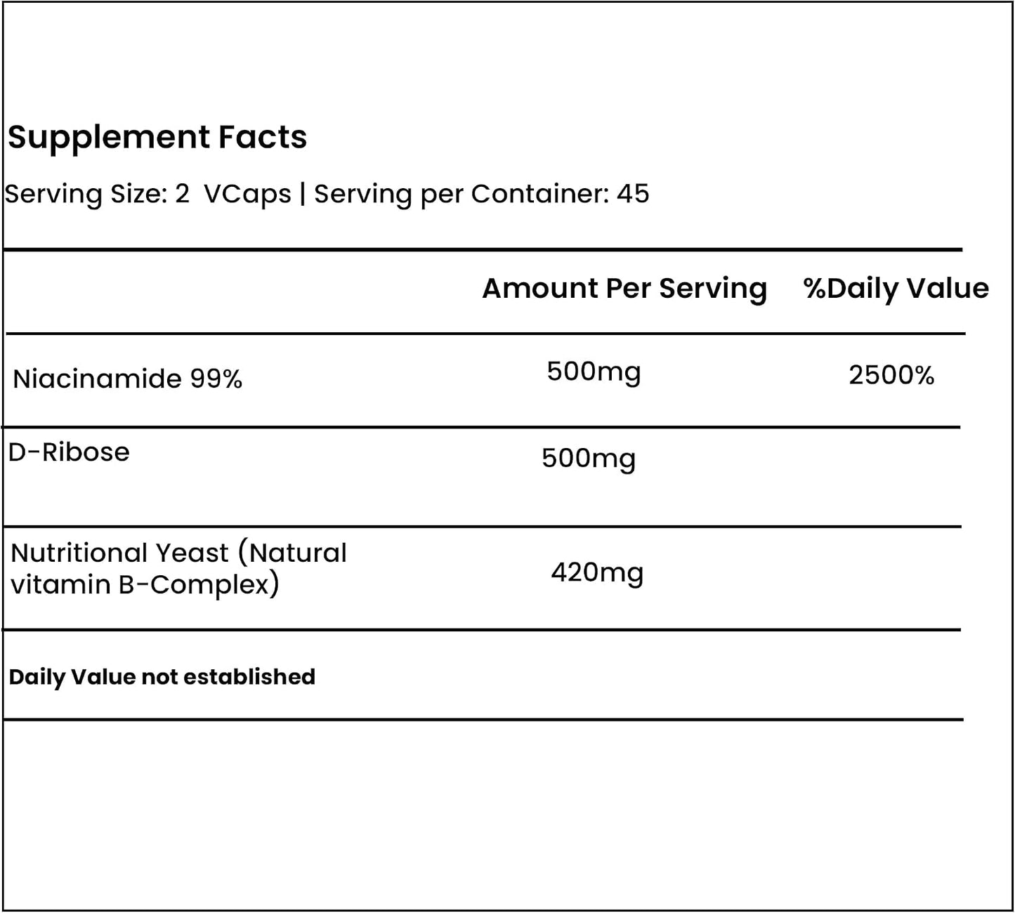 Green Organic Supplements Niacinamide Complex – Non-GM, Gluten-free (Single) - görsel 6