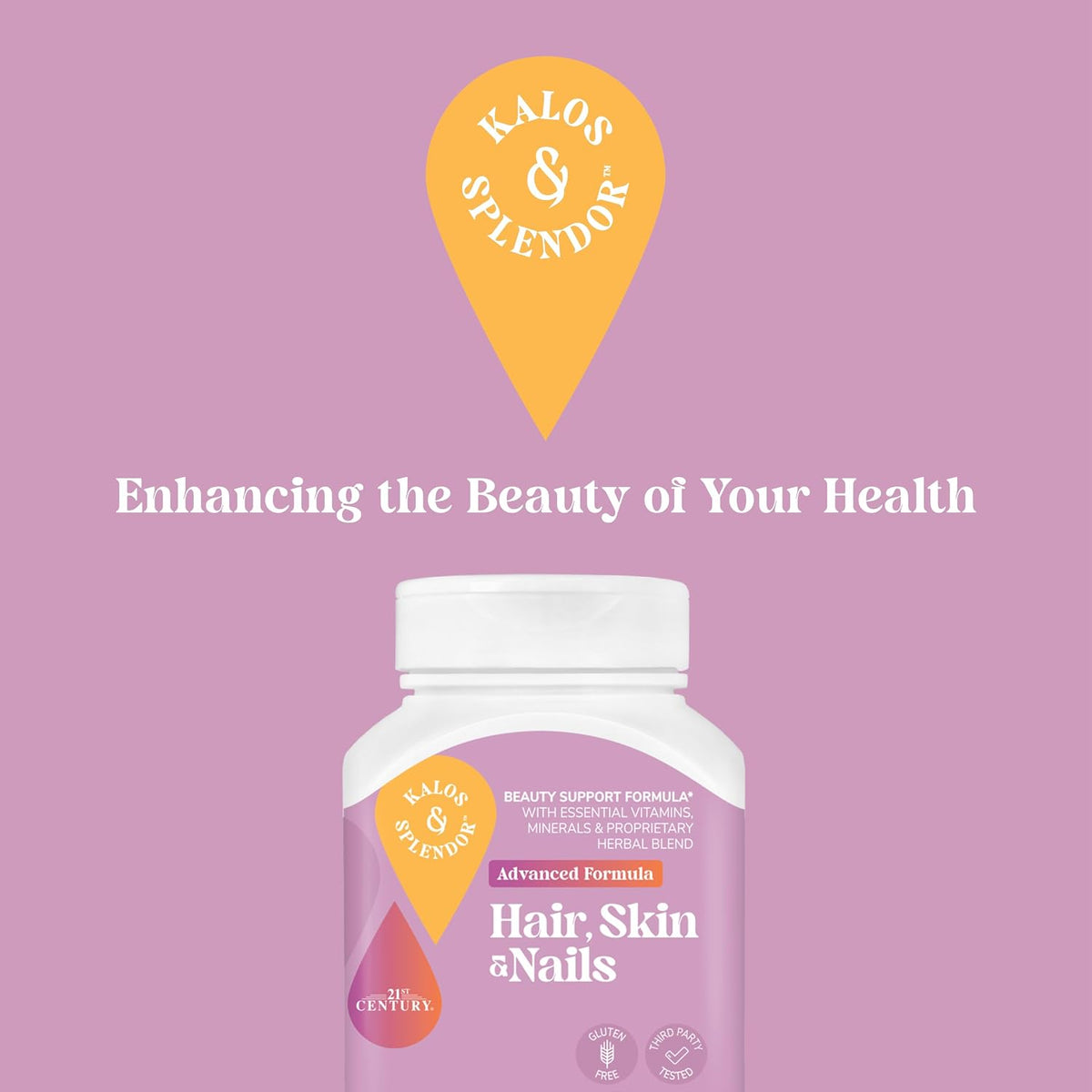 Kalos and Splendor 21st Century Hair, Skin and Nails Tablets – Advanced Formula, 50 Tablets - görsel 5
