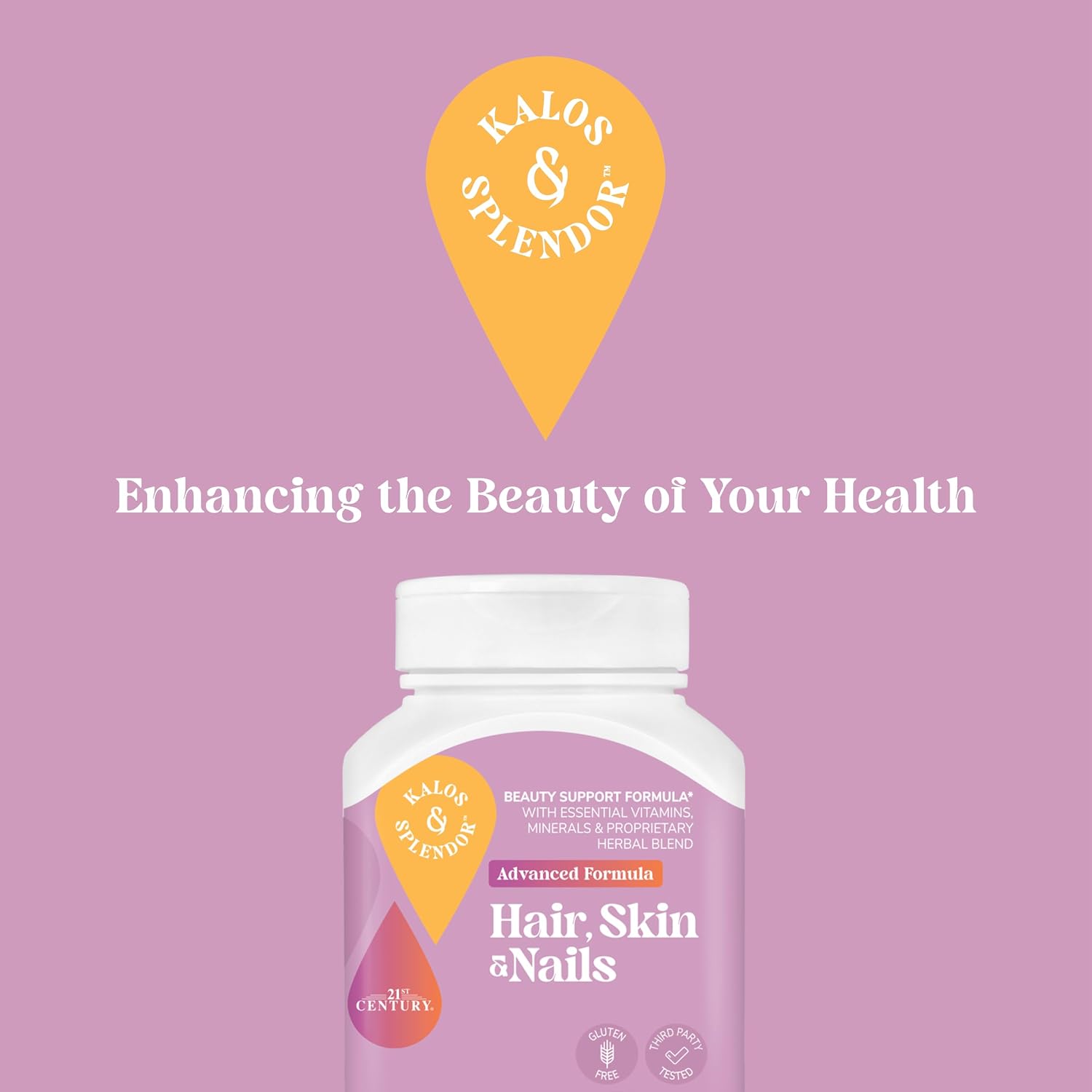 Kalos and Splendor 21st Century Hair, Skin and Nails Tablets – Advanced Formula, 50 Tablets - görsel 5