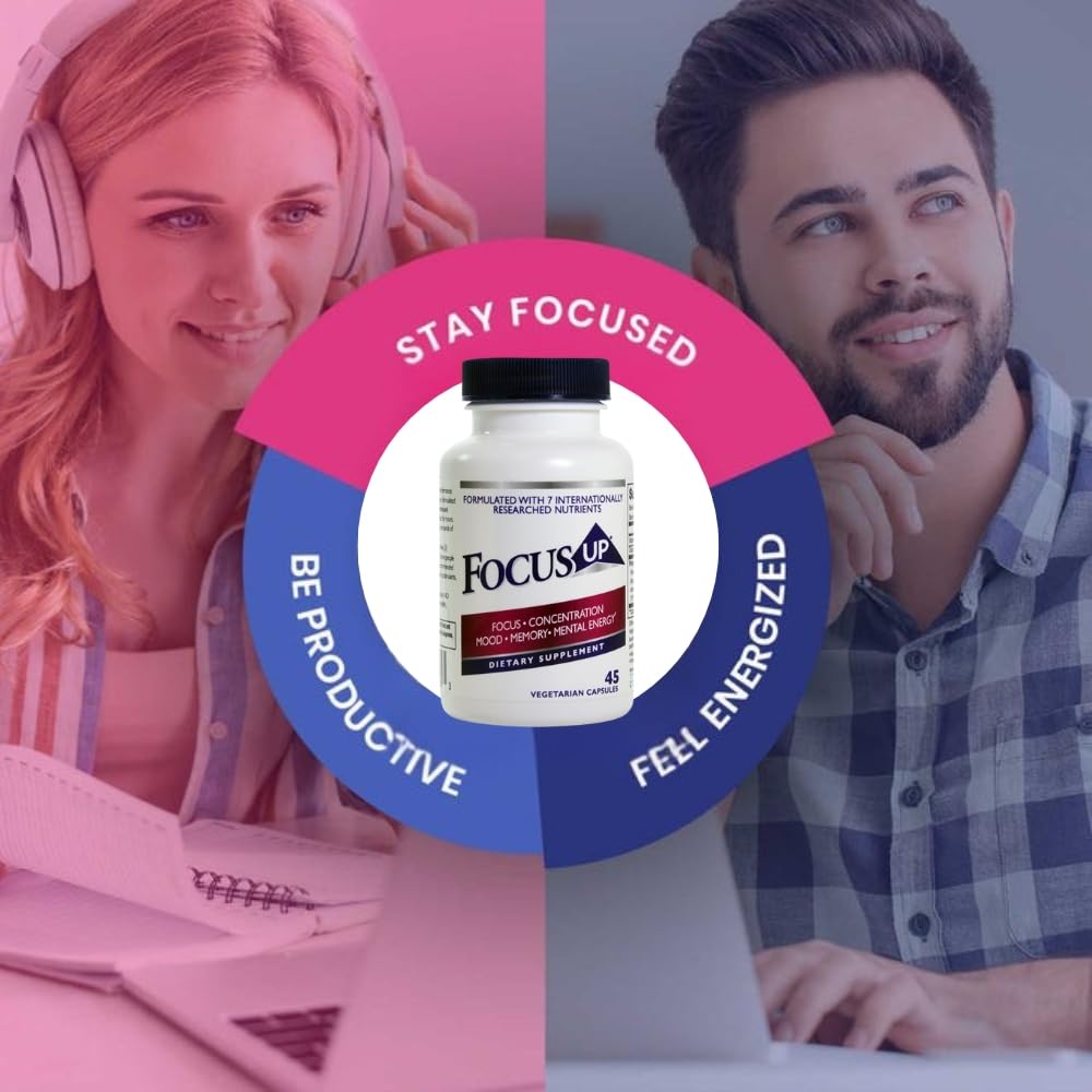 FocusUP Brain & Energy Support Supplement – Natural Nootropic Capsules - görsel 6