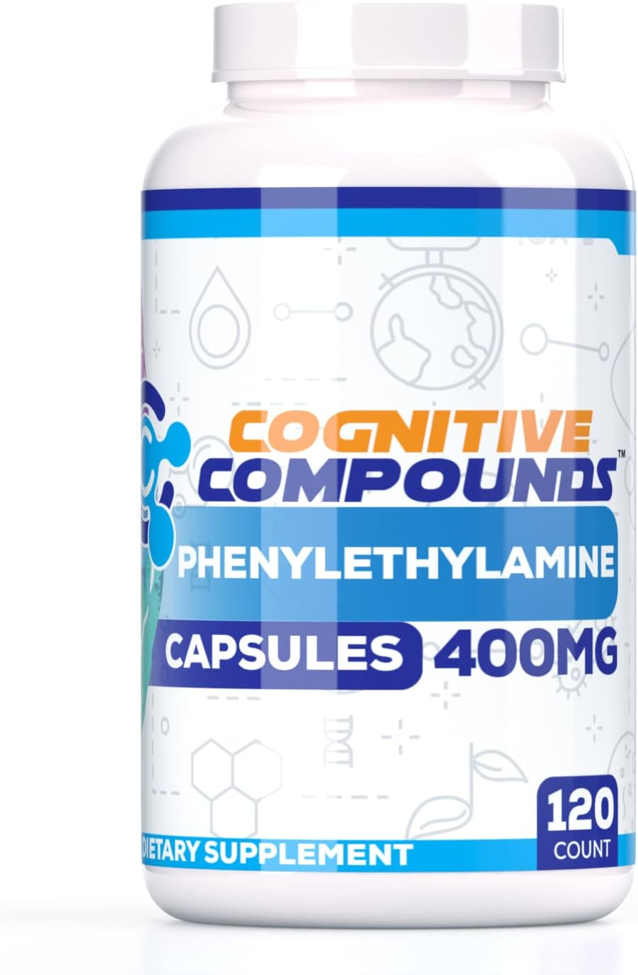 Phenylethylamine (PEA) Capsules - Cognitive Support & Mood - 120 Count - görsel 1