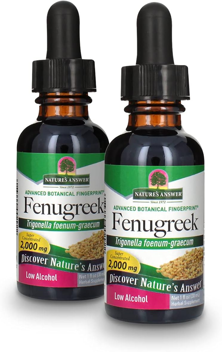 Nature's Answer Fenugreek Seed Extract – Liquid, 30 ml (1 fl oz) - görsel 8