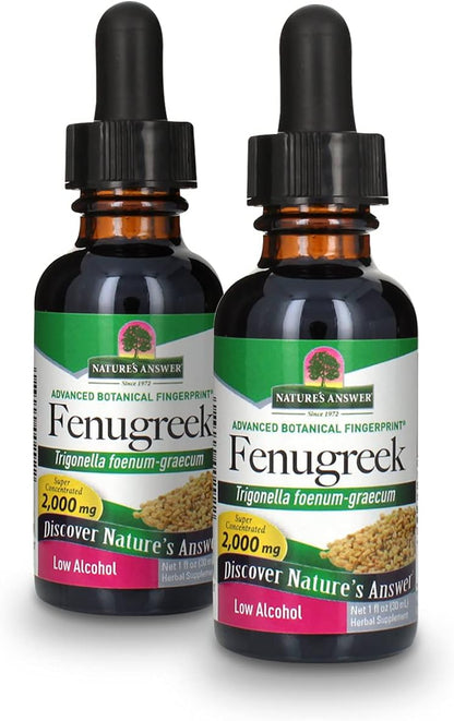 Nature's Answer Fenugreek Seed Extract – Liquid, 30 ml (1 fl oz)